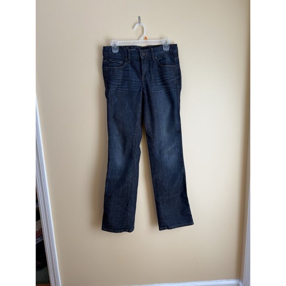 Women's Calvin Klein Lean Bootcut Dark Wash Stretch Blue Jeans Size 2 / 26 - Picture 7 of 12